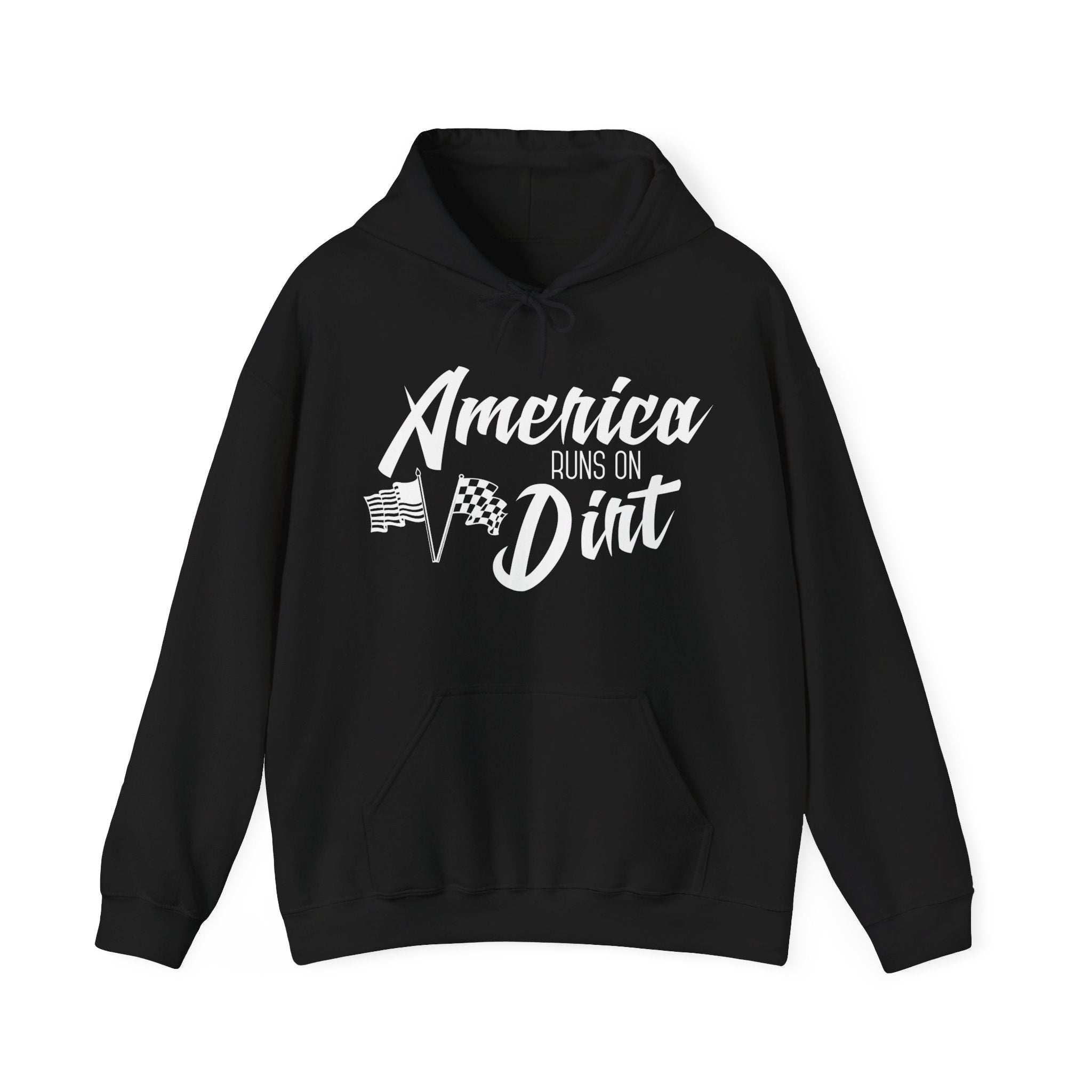 America Runs on Dirt Unisex Hooded Sweatshirt
