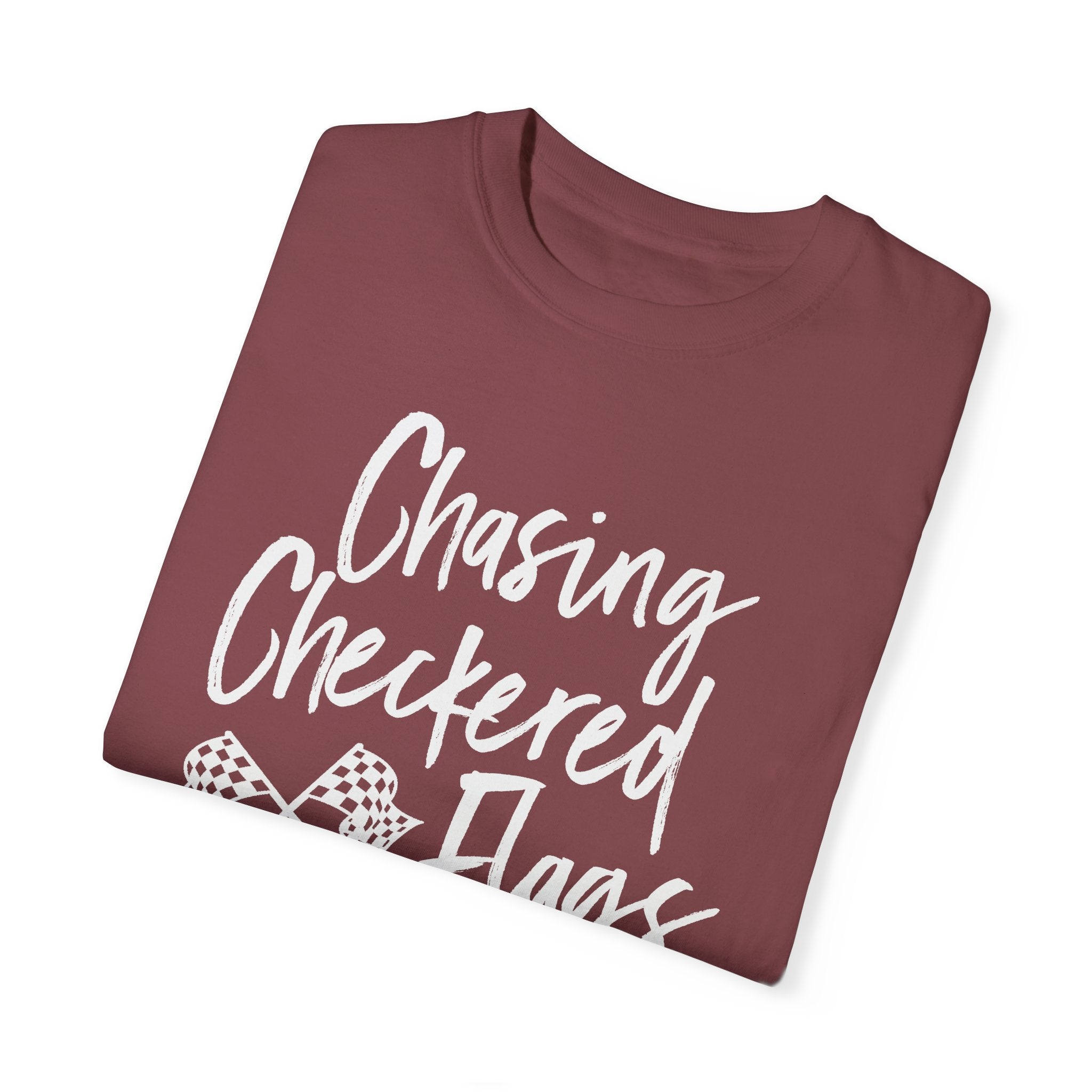 Chasing Checkered Flags Unisex Heavyweight Ladies Racing Tee