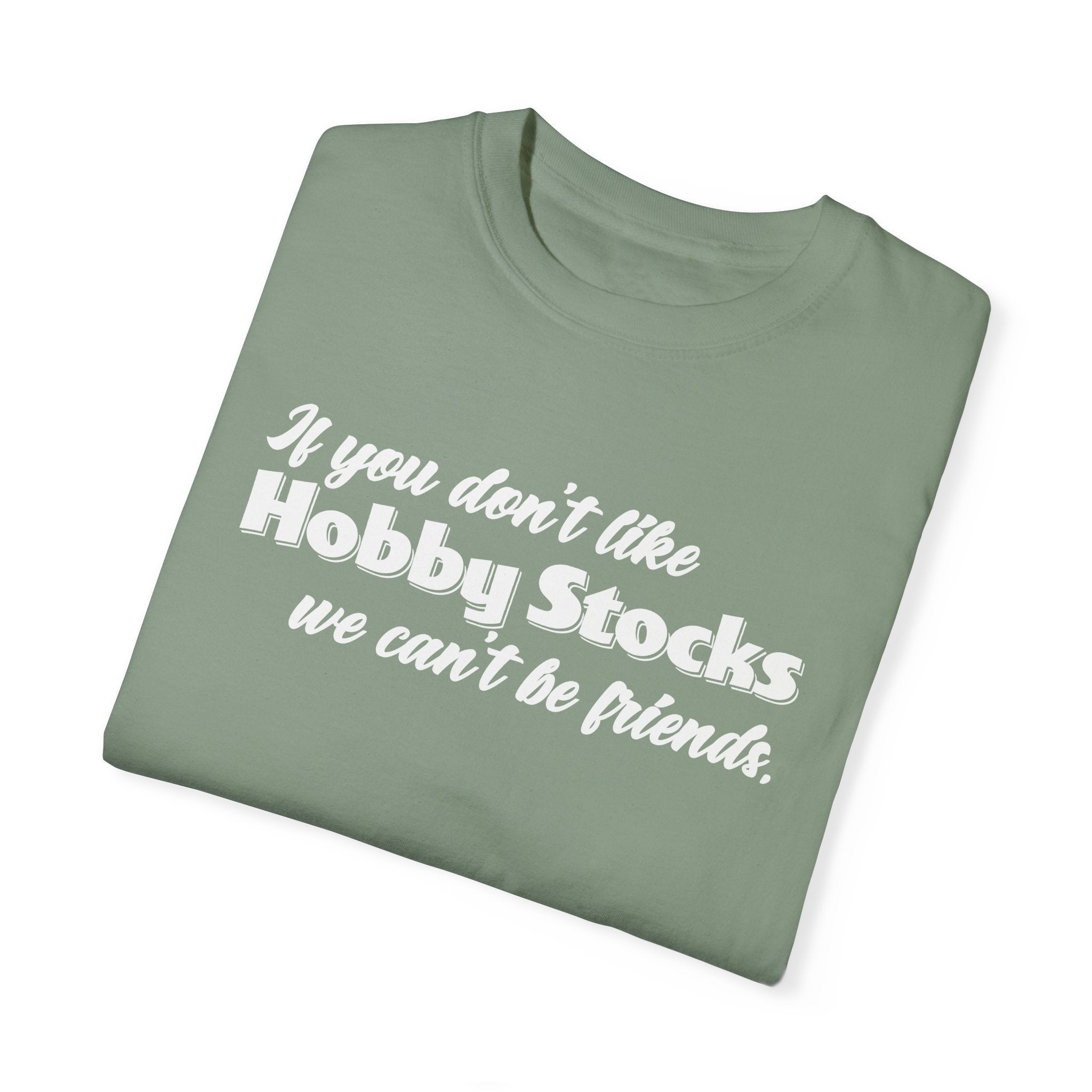 If You Don't Like Hobby Stocks We Can't Be Friends Unisex Heavyweight Ladies Racing Tee