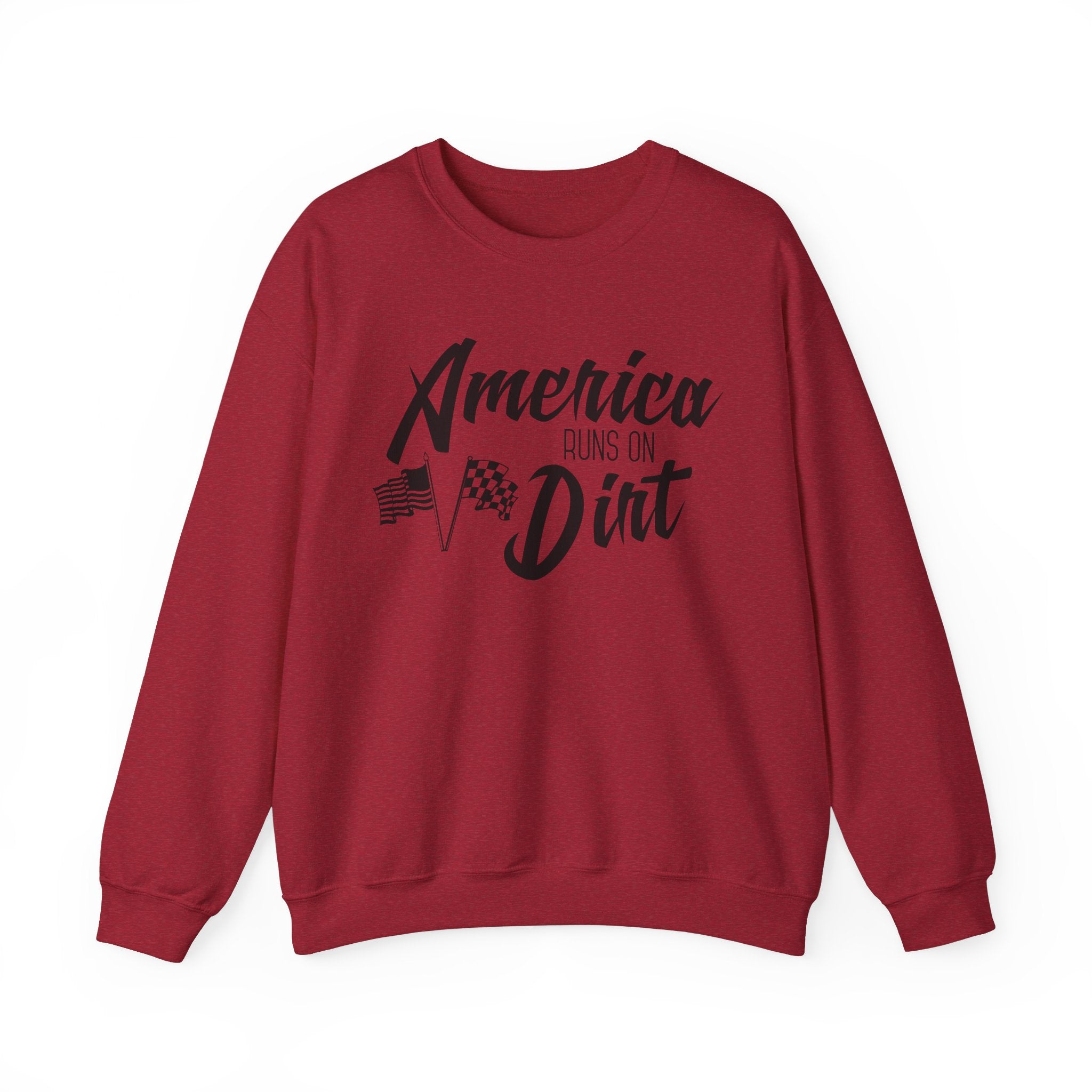 America Runs on Dirt Unisex Heavy Blend™ Crewneck Sweatshirt