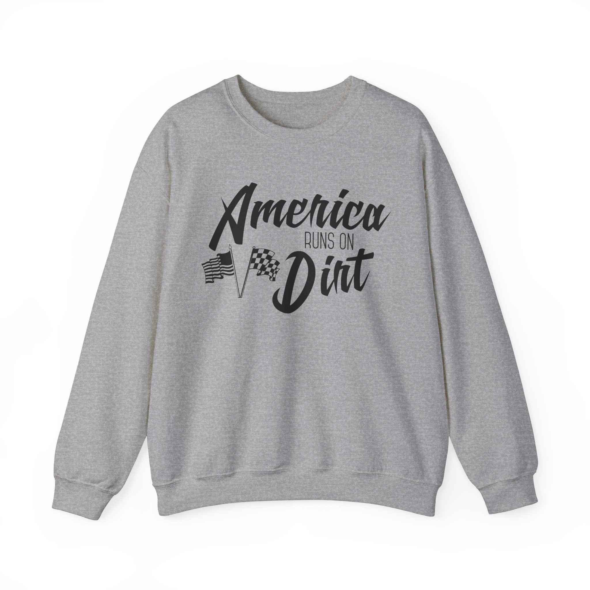 America Runs on Dirt Unisex Heavy Blend™ Crewneck Sweatshirt