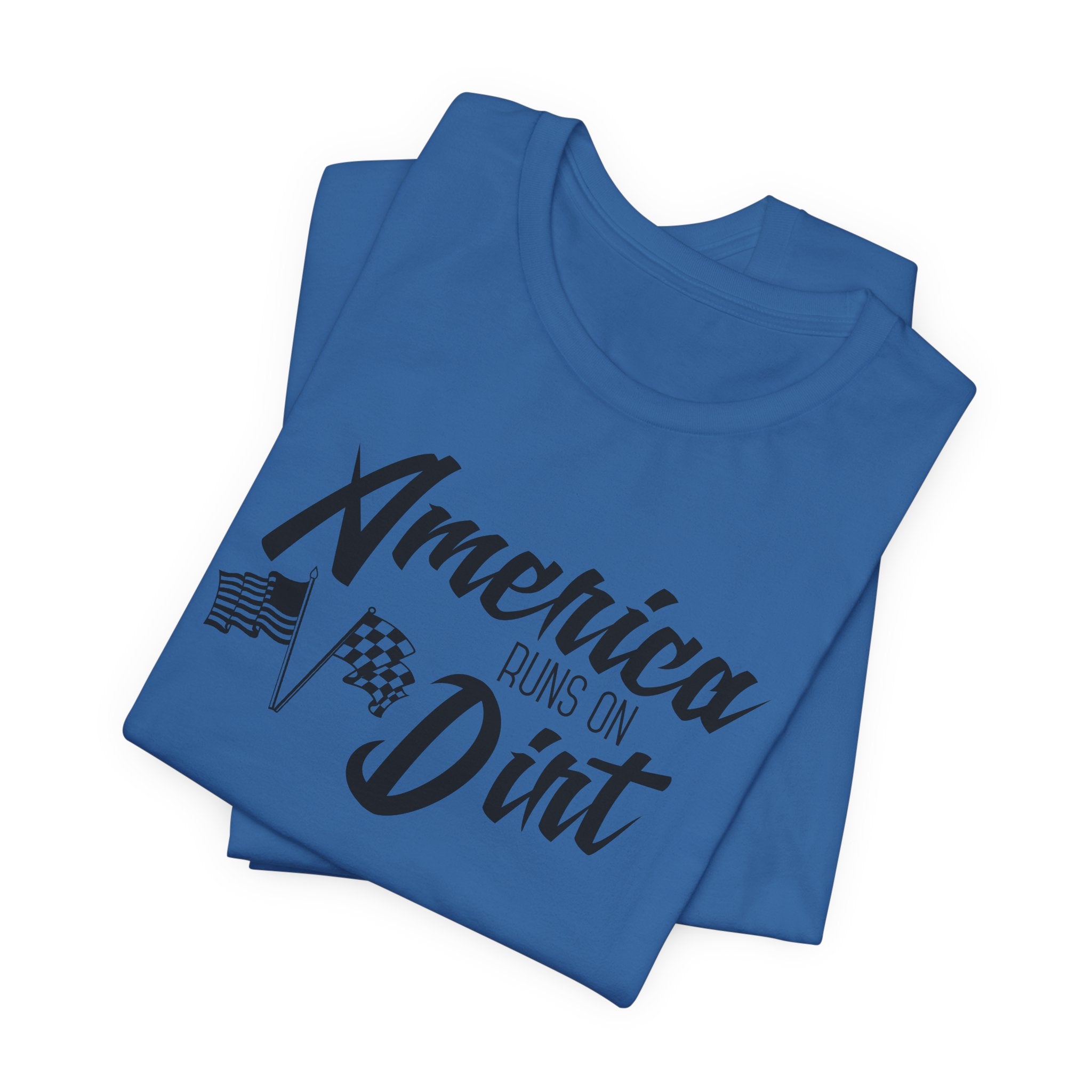 America Runs on Dirt Unisex Raceday T-Shirt for Women