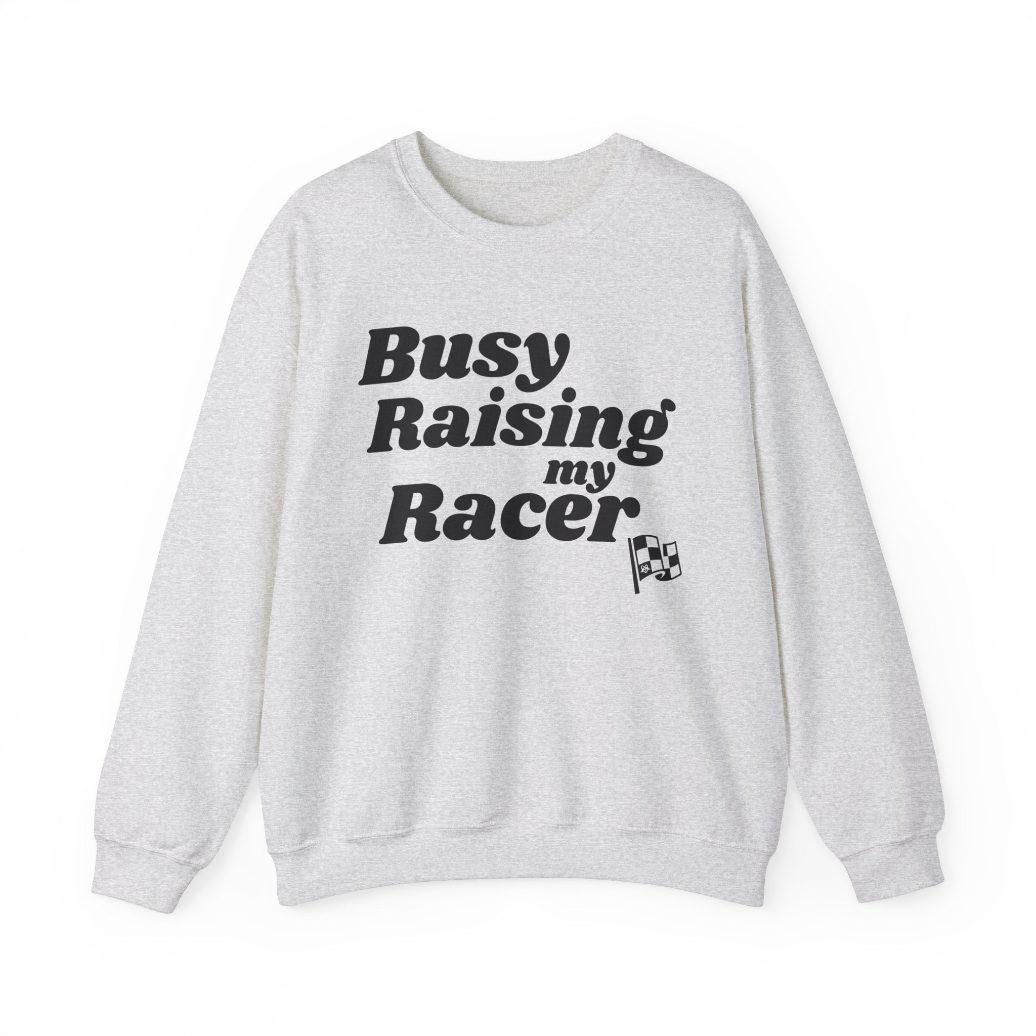 Busy Raising My Racer Unisex Heavy Blend™ Crewneck Sweatshirt