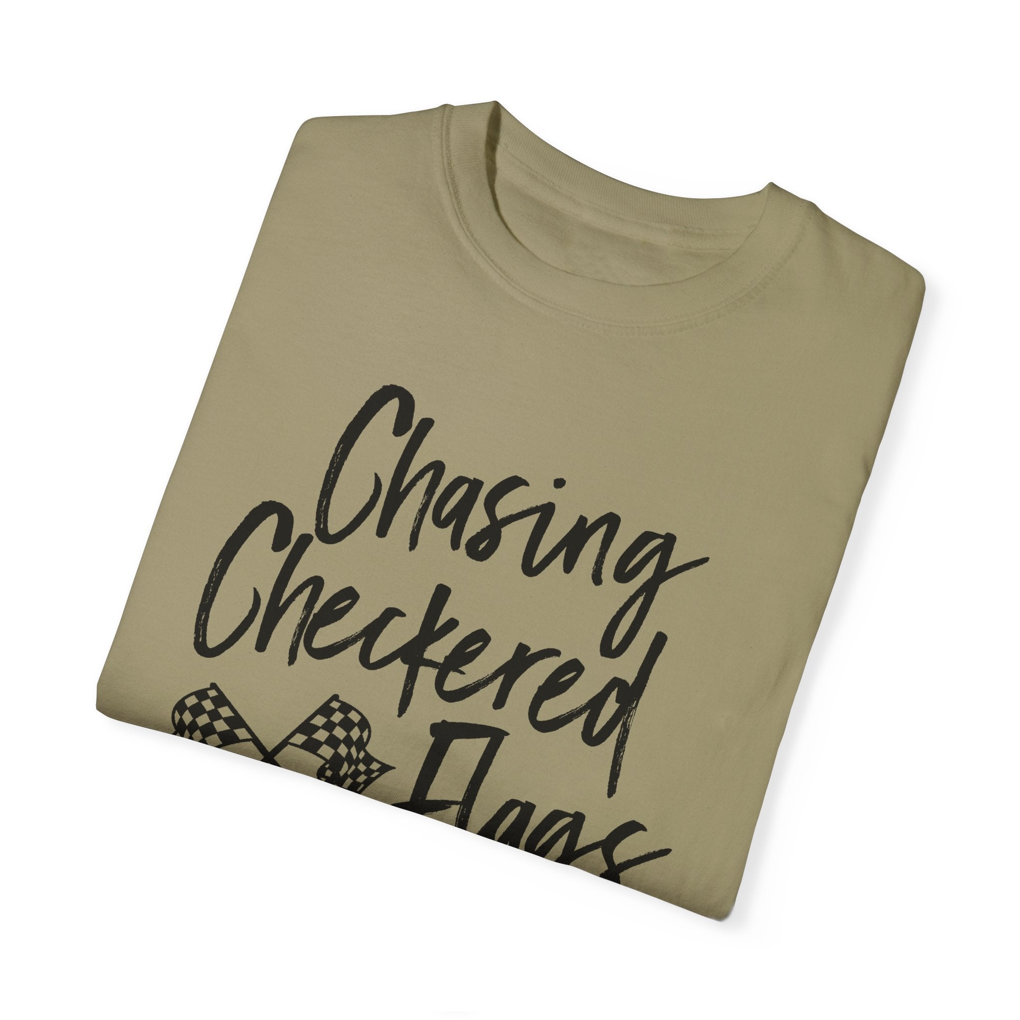 Chasing Checkered Flags Unisex Heavyweight Ladies Racing Tee