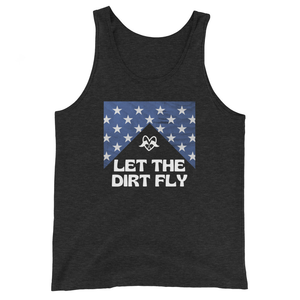 Highline Clothing Unisex Tank Top - Let the dirt fly - charcoal