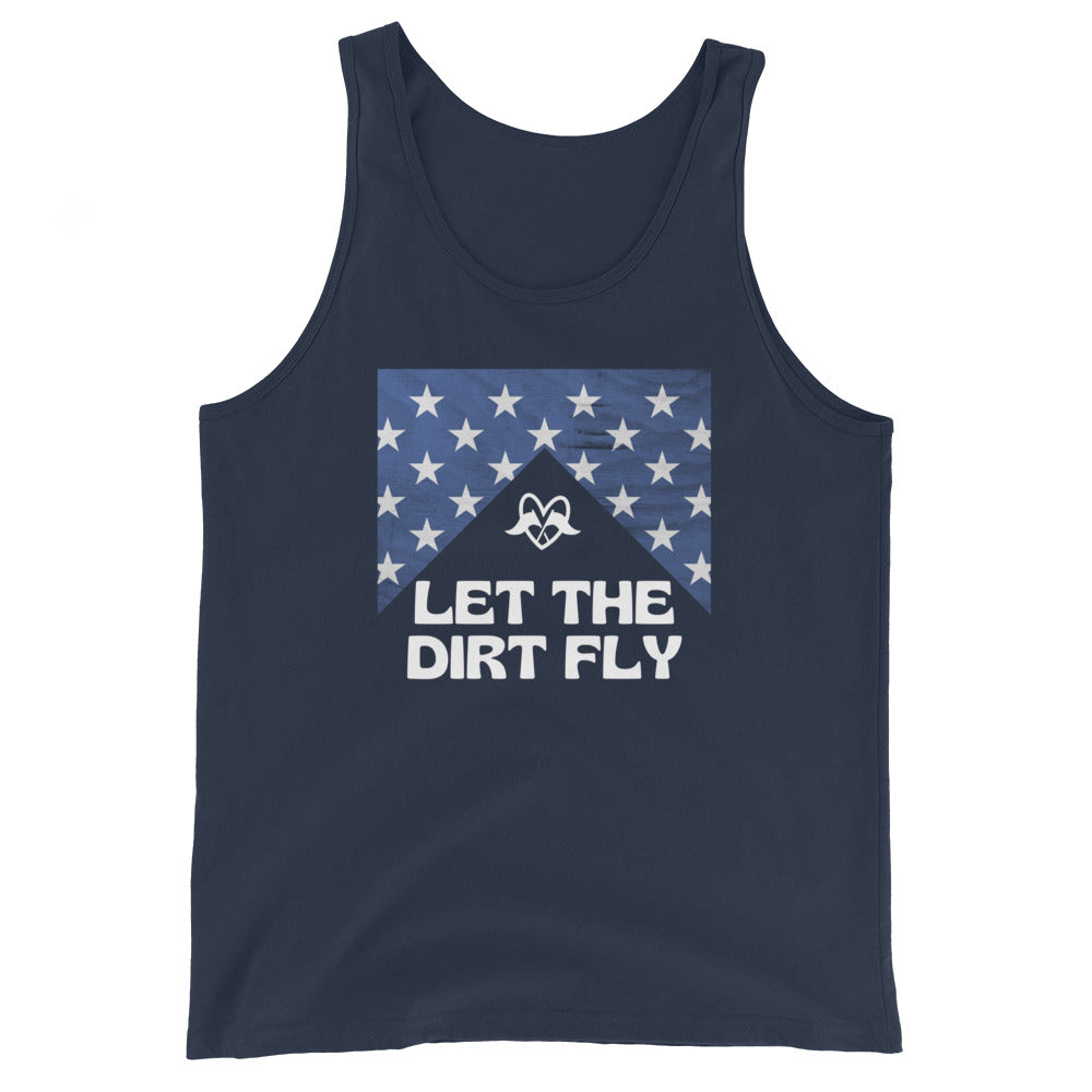 Highline Clothing Unisex Tank Top - Let the dirt fly - navy