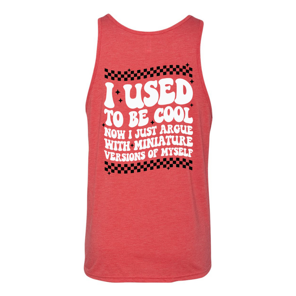 Highline Clothing - I Used to be cool uinsex Tank Top - Red