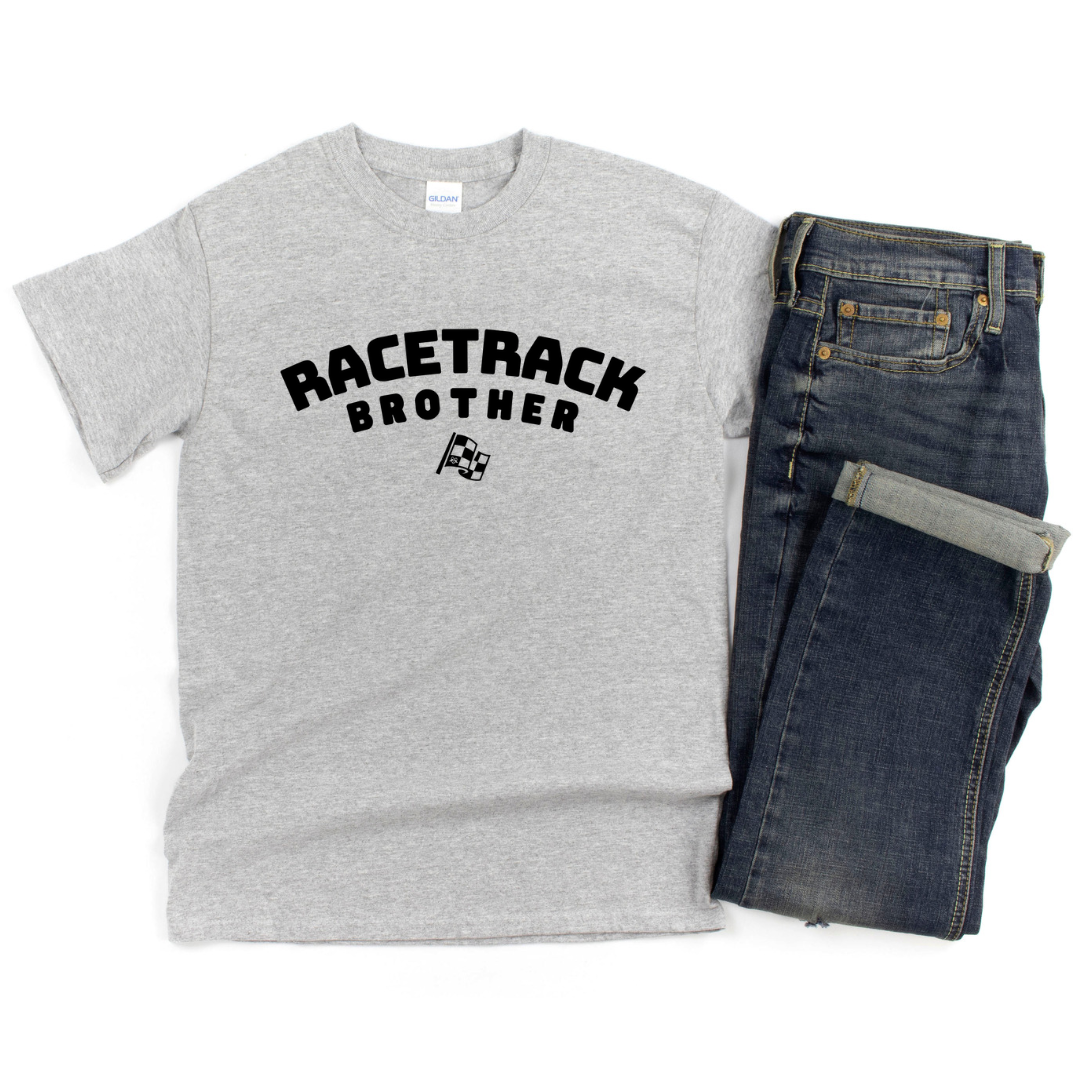 Highline Clothing Racetrack Brother Graphic Tee - Gray