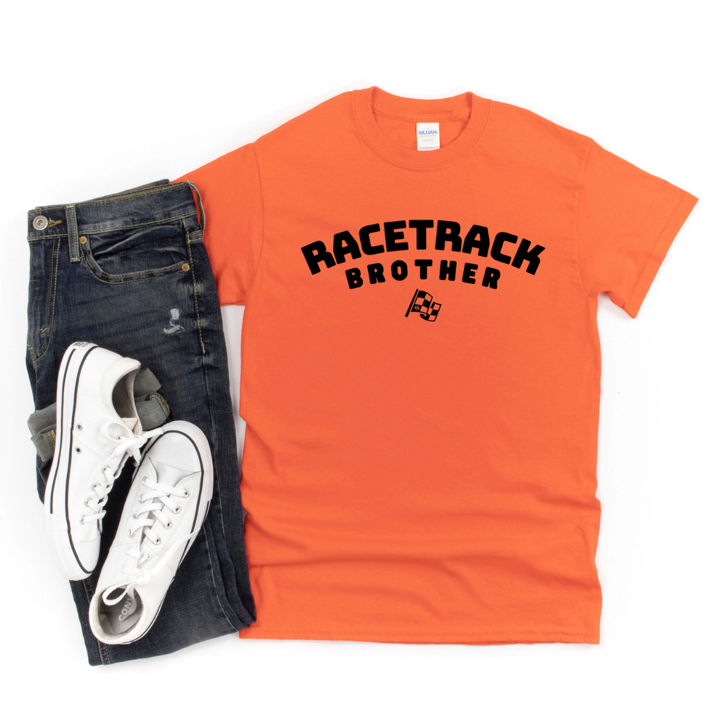 Highline Clothing Racetrack Brother Graphic Tee - Orange