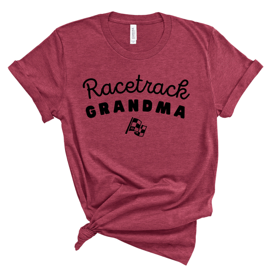 Highline Clothing Racetrack Grandma Unisex Tee - Raspberry