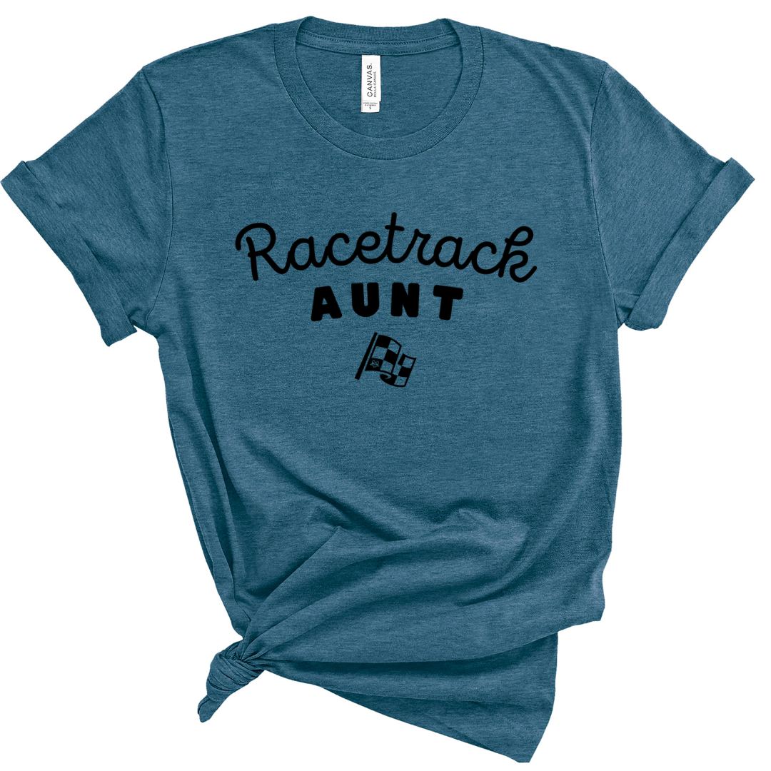 Highline Clothing Racetrack Aunt Graphic Tee - Teal
